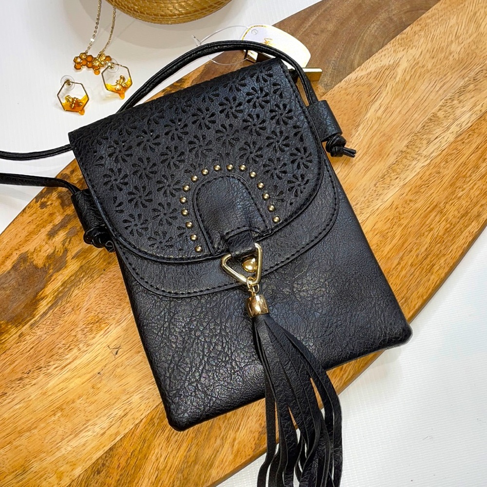 🎉 NEW W/T Crossbody Bags w/ Tassel Shoulder Bag Sling Bag Shopping Trav…